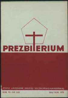 Prezbiterium. 1978 nr 5