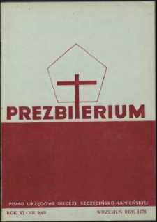 Prezbiterium. 1978 nr 9