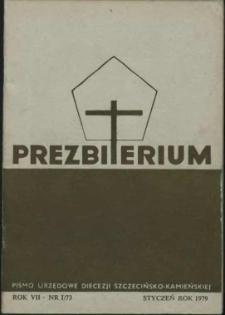 Prezbiterium. 1979 nr 1