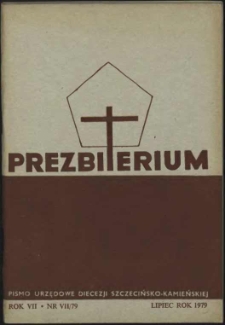 Prezbiterium. 1979 nr 7-8