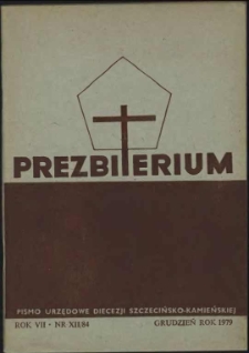 Prezbiterium. 1979 nr 12