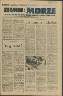 Ziemia i Morze : tygodnik społeczno-kulturalny. R.1, 1956 nr 18