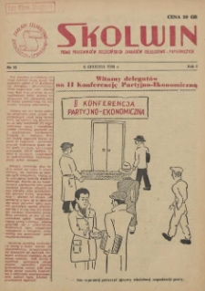 Skolwin : pismo pracowników Szczecińskich Zakładów Celulozowo-Papierniczych. R.1, 1955 nr 11