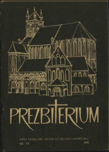 Prezbiterium. 1982 nr 7-8