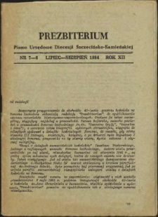 Prezbiterium. 1984 nr 7-8