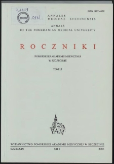 Annales Academiae Medicae Stetinensis = Roczniki Pomorskiej Akademii Medycznej w Szczecinie. 2005, 51, 3