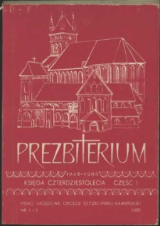 Prezbiterium. 1985 nr 1-5
