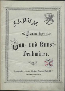 Album Pommerscher Bau- und Kunstdenkmäler