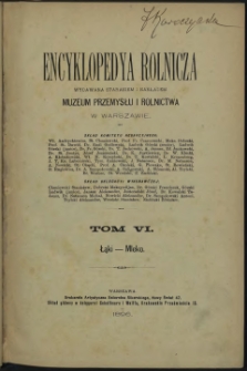 Encyklopedya rolnicza. T. 6. Łąki - Mleko