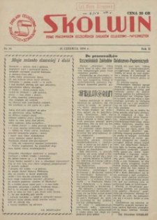 Skolwin : pismo pracowników Szczecińskich Zakładów Celulozowo-Papierniczych. R.2, 1956 nr 16