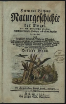 Naturgeschichte der Vögel. Bd. 3