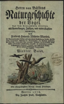 Naturgeschichte der Vögel. Bd. 4