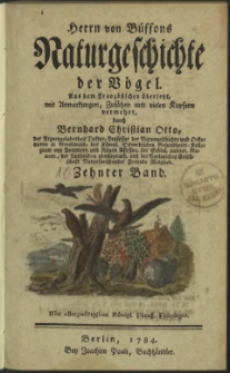 Naturgeschichte der Vögel. Bd. 10