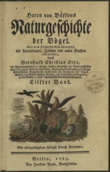 Naturgeschichte der Vögel. Bd. 11