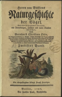 Naturgeschichte der Vögel. Bd. 12