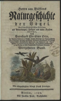 Naturgeschichte der Vögel. Bd. 14