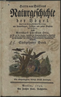 Naturgeschichte der Vögel. Bd. 17