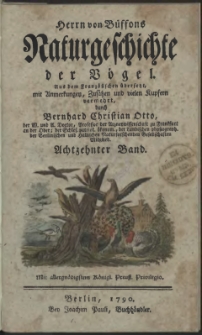 Naturgeschichte der Vögel. Bd. 18