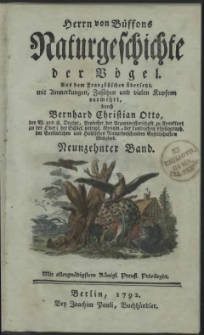 Naturgeschichte der Vögel. Bd. 19