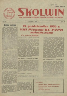Skolwin : pismo pracowników Szczecińskich Zakładów Celulozowo-Papierniczych. R.2, 1956 nr 21